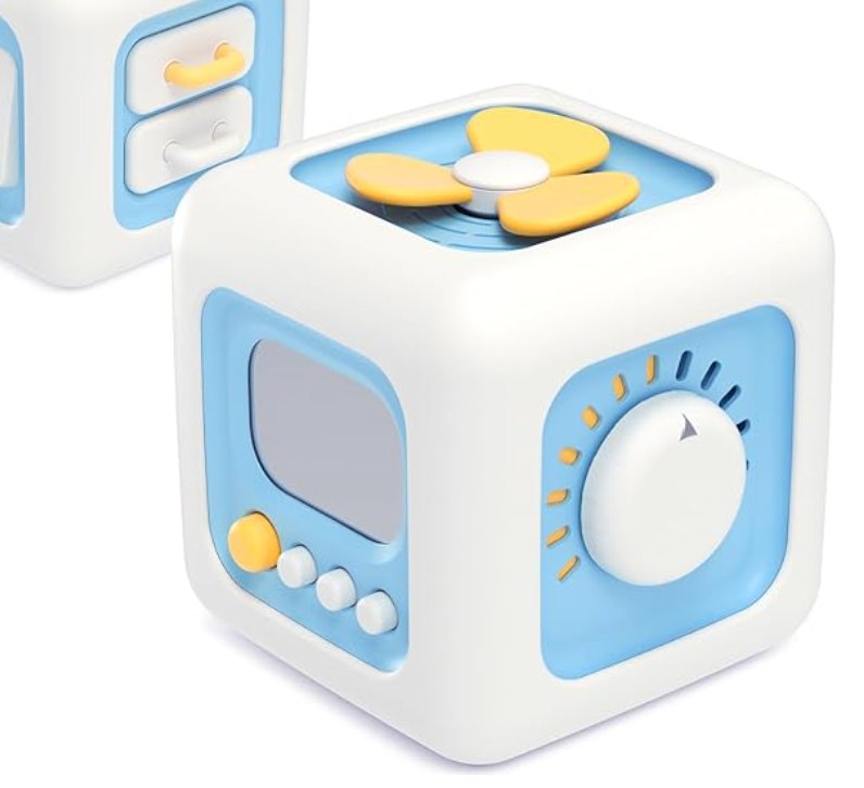 Cubo de actividades sensorial