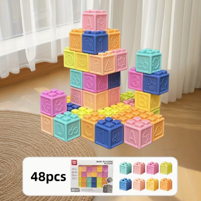 Bloques de silicona blandos 48 pcs