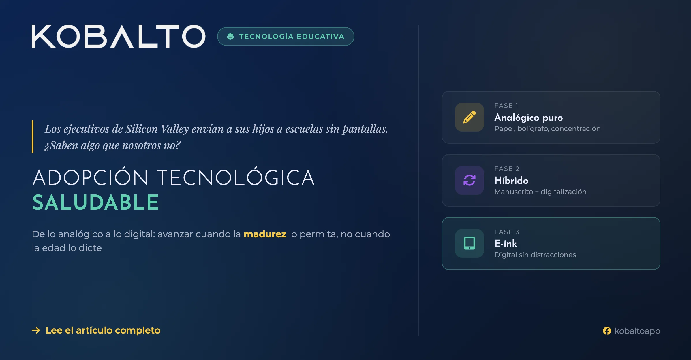 Adopción tecnológica saludable