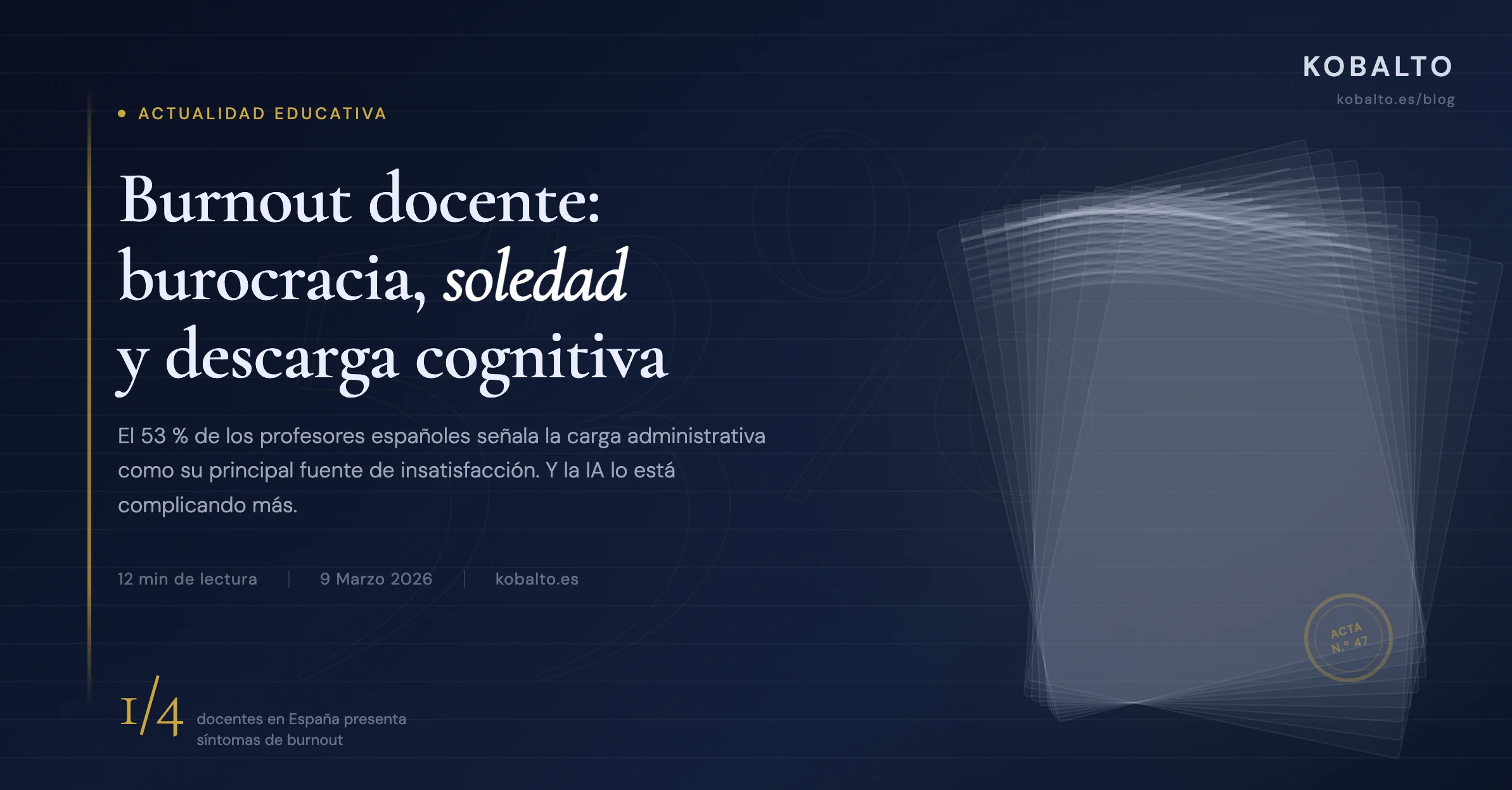 Burnout docente