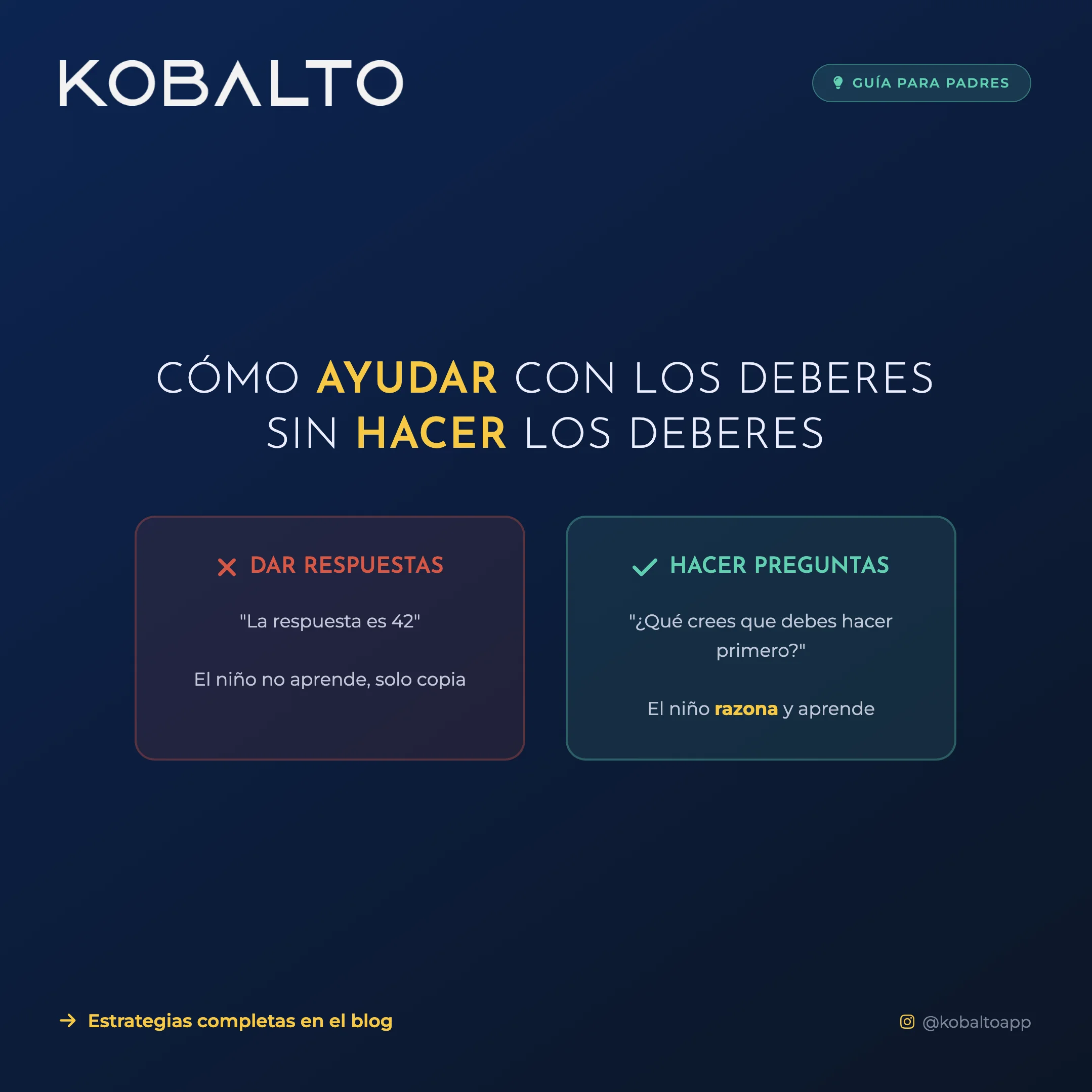 Cómo ayudar con los deberes