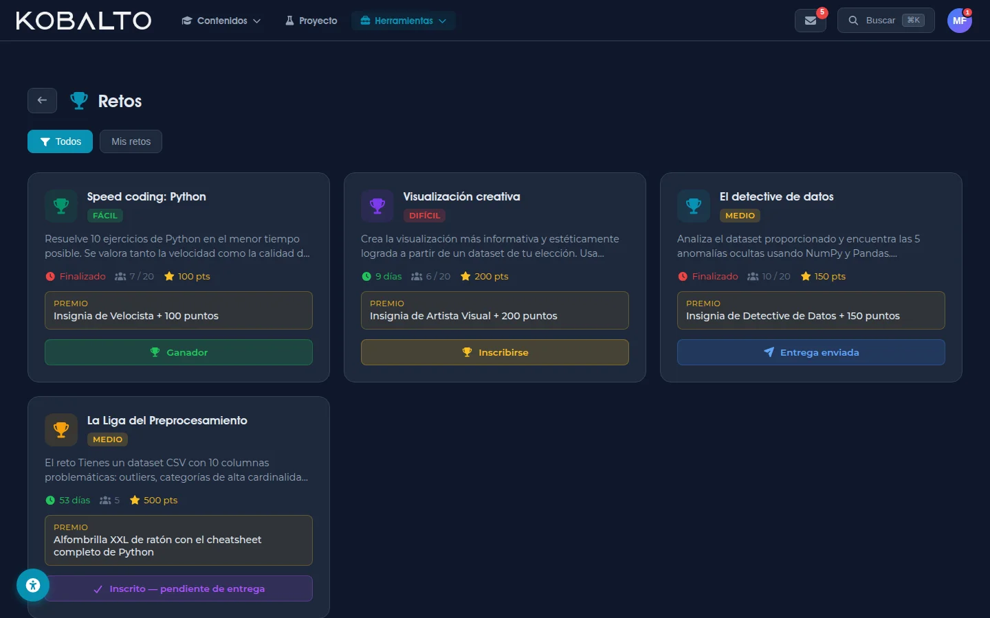 Retos para consolidar el aprendizaje