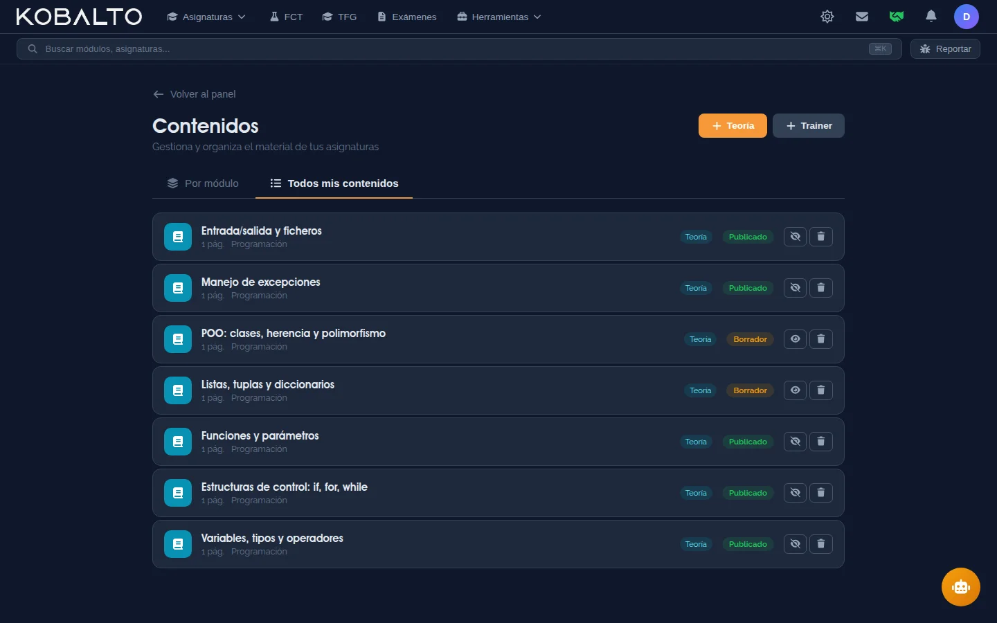 Generador de contenido con IA