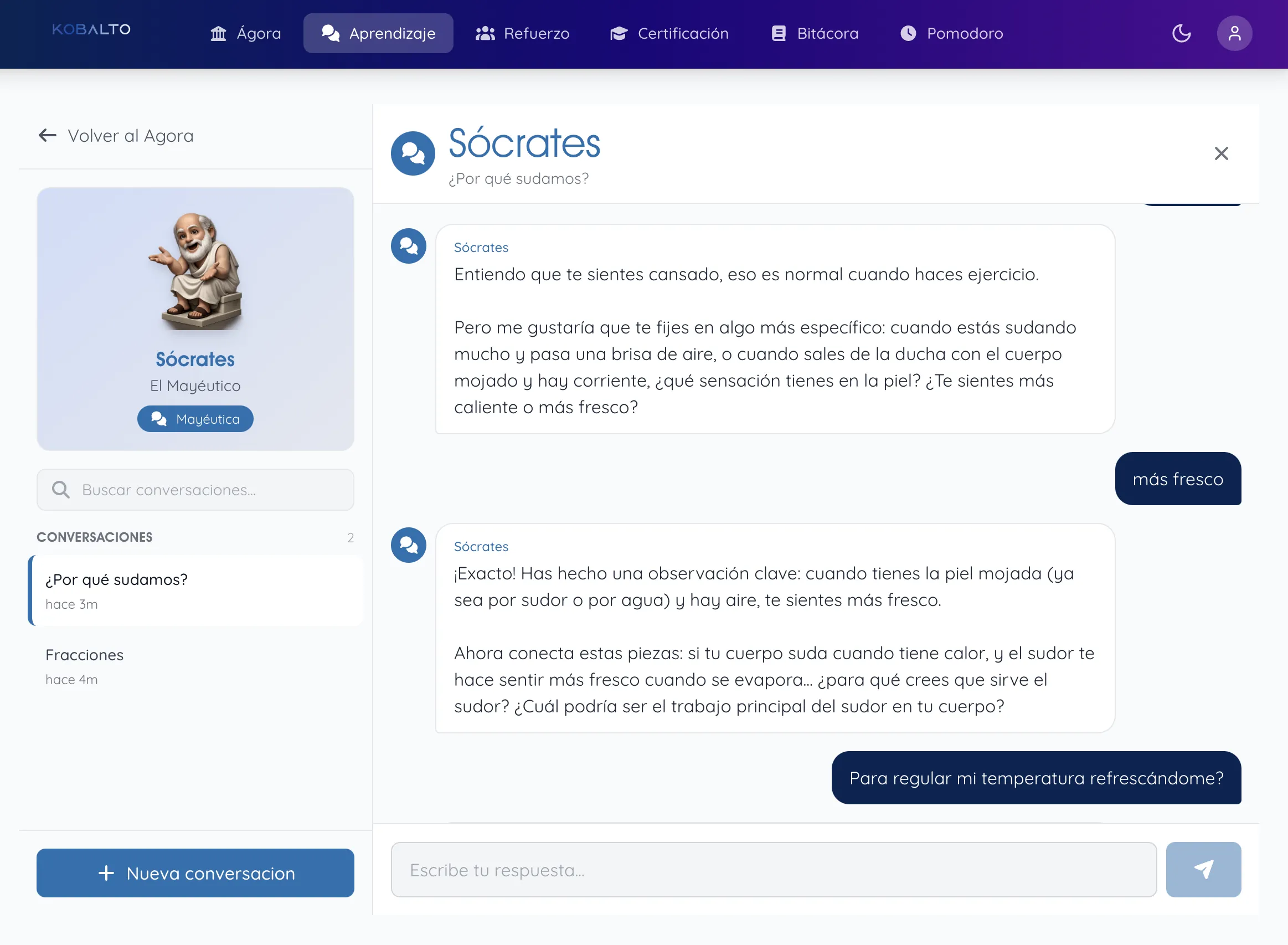 Sócrates - Conversación ejemplo 1